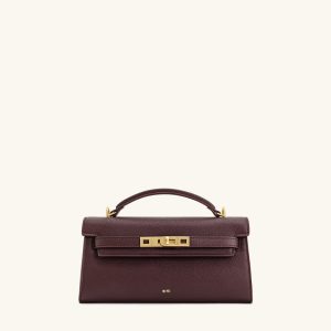 Noor Top Handle Bag - Deep Burgundy