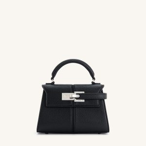 Elise Top Handle Bag - Black