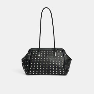 Studded Vegan Leather Handbag