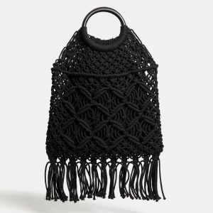 Fringed Macramé Bag