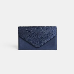 Tonal Crystal Embellished Clutch