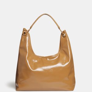 Vegan Leather Handbag & Pouch Set